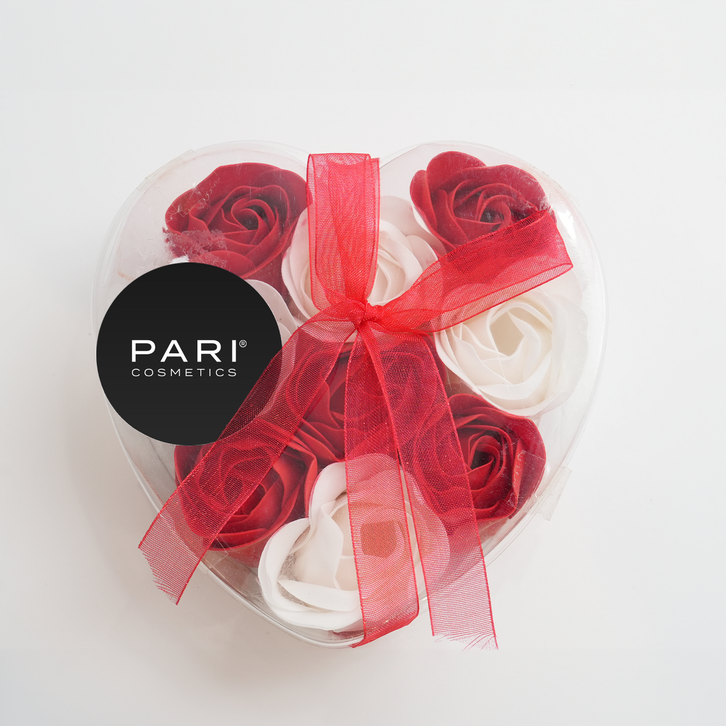 Ivory Crimson Flower Soap Box