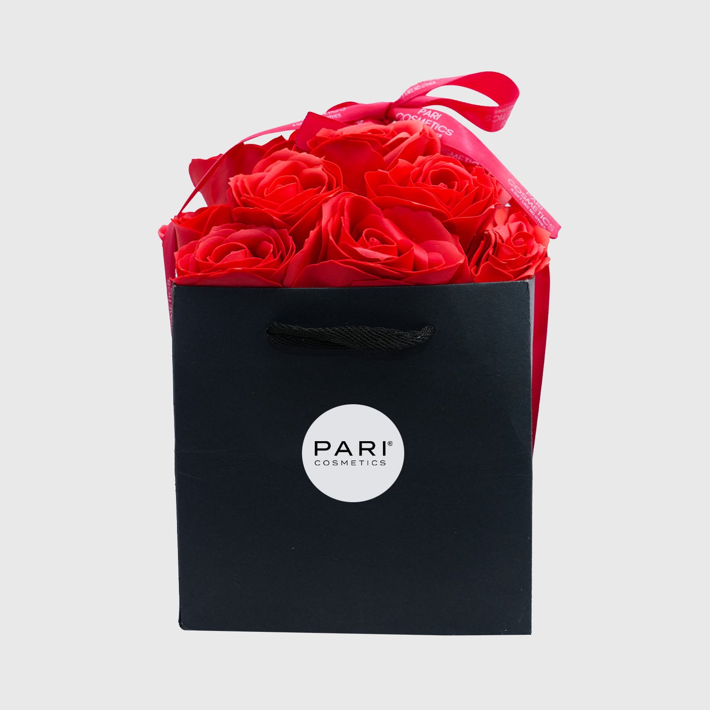 Crimson Affair Bouquet Flower Soap Box - 17 Roses