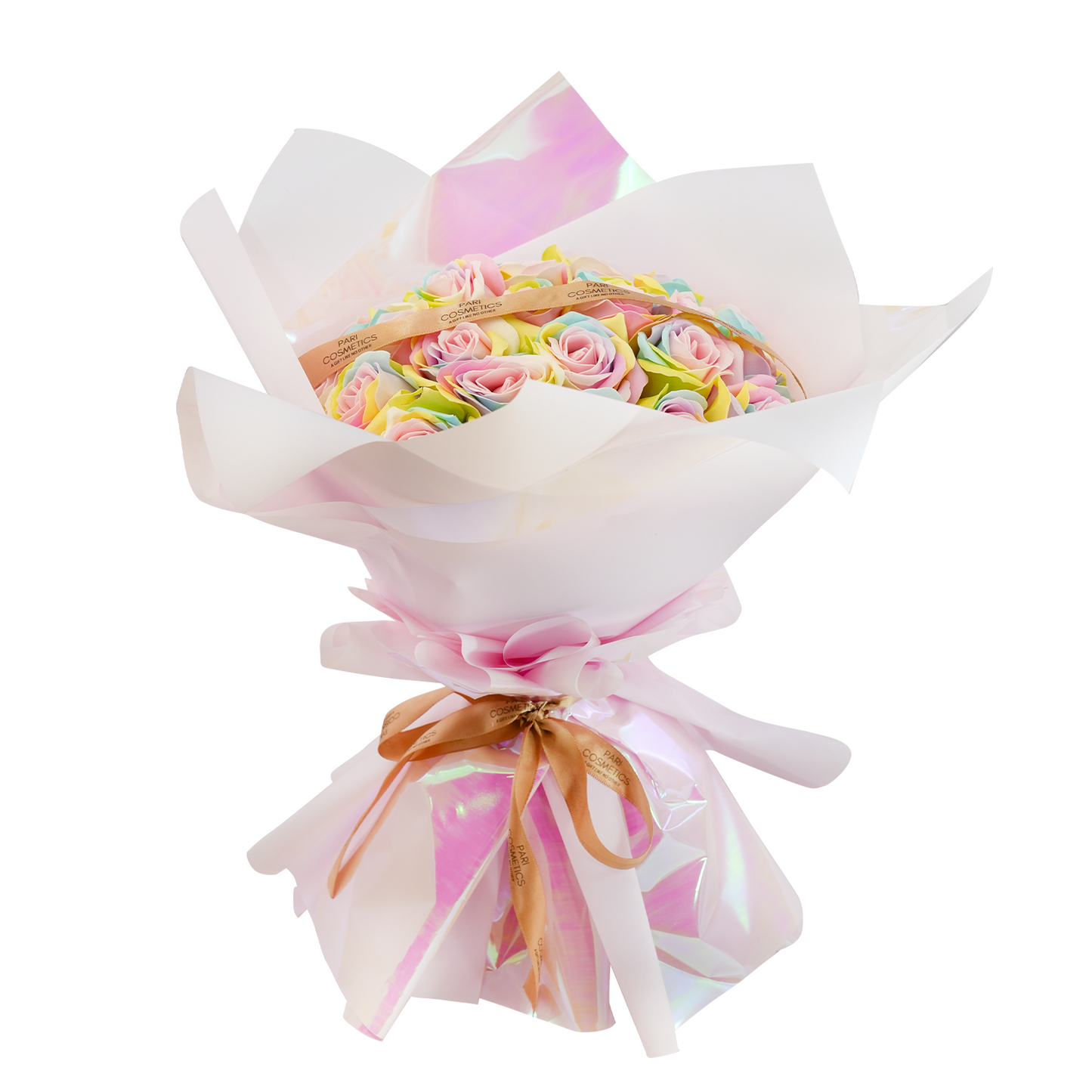Rainbow Radiance Bouquet - 25 Roses