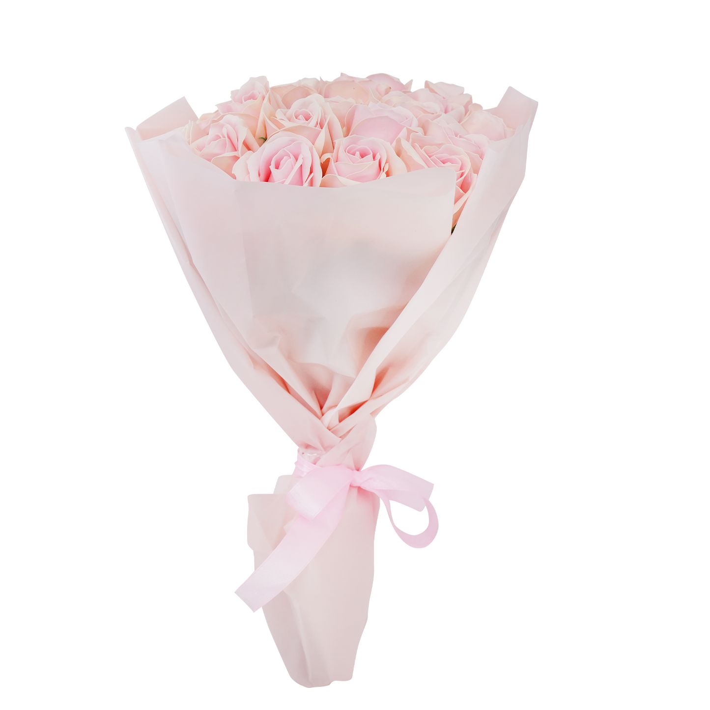 Pale Petal Bouquet - 19 Roses