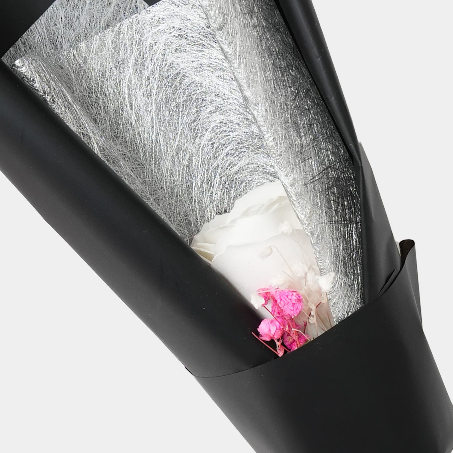 Beauty Single Rose Soap - White