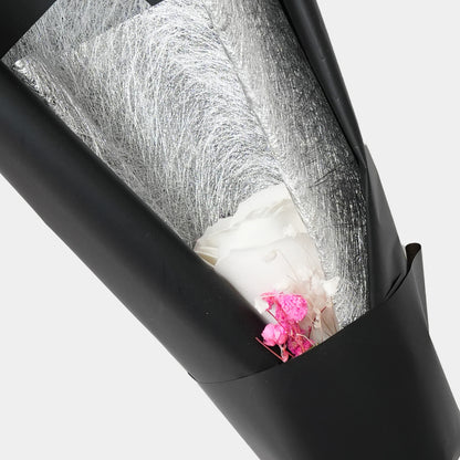 Beauty Single Rose Soap - White