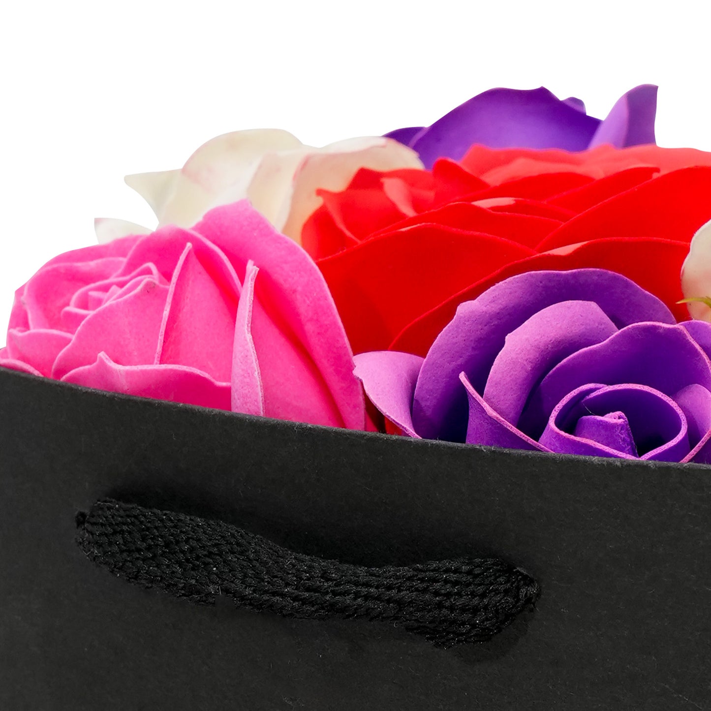 Colorful Hues Flower Soap Box - 9 Roses