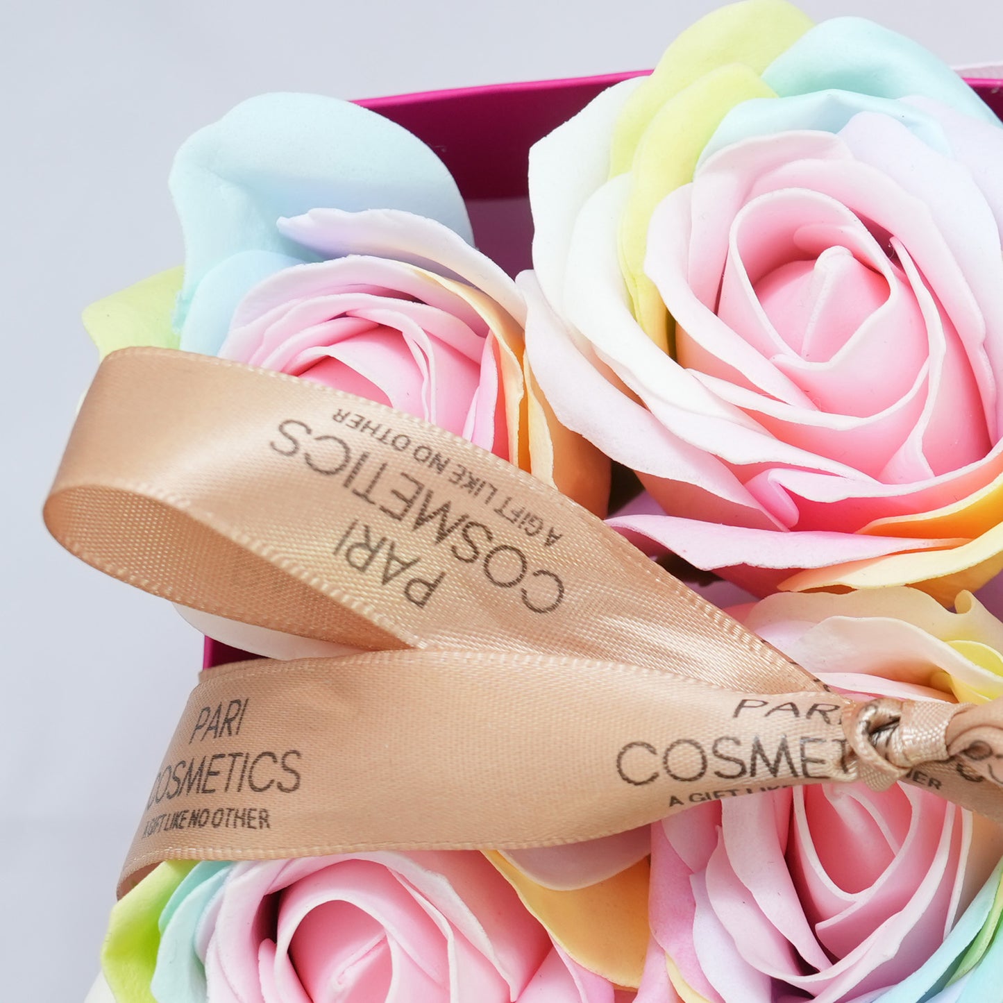 Rainbow Flower Soap Box - 9 Roses