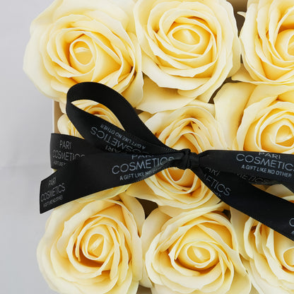 Ivory Flower Soap Box - 9 Roses