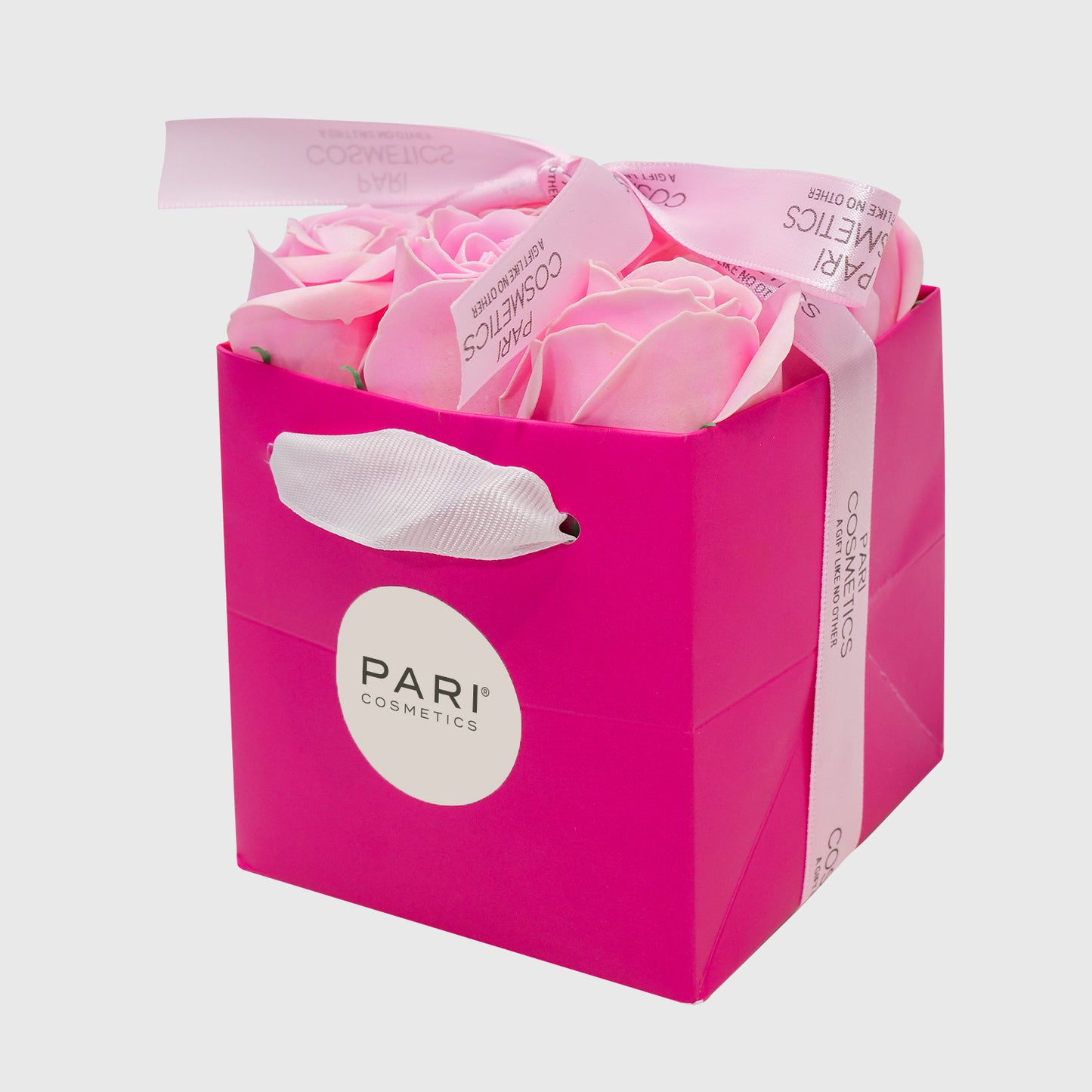 Light Pink Flower Soap Box - 9 Roses