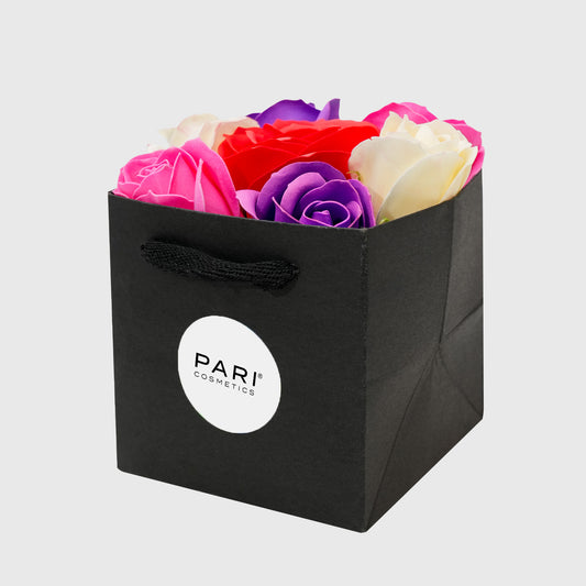 Colorful Hues Flower Soap Box - 9 Roses