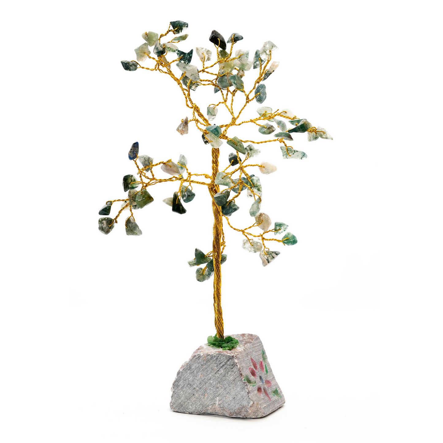 Marbled Emerald Crystal Tree