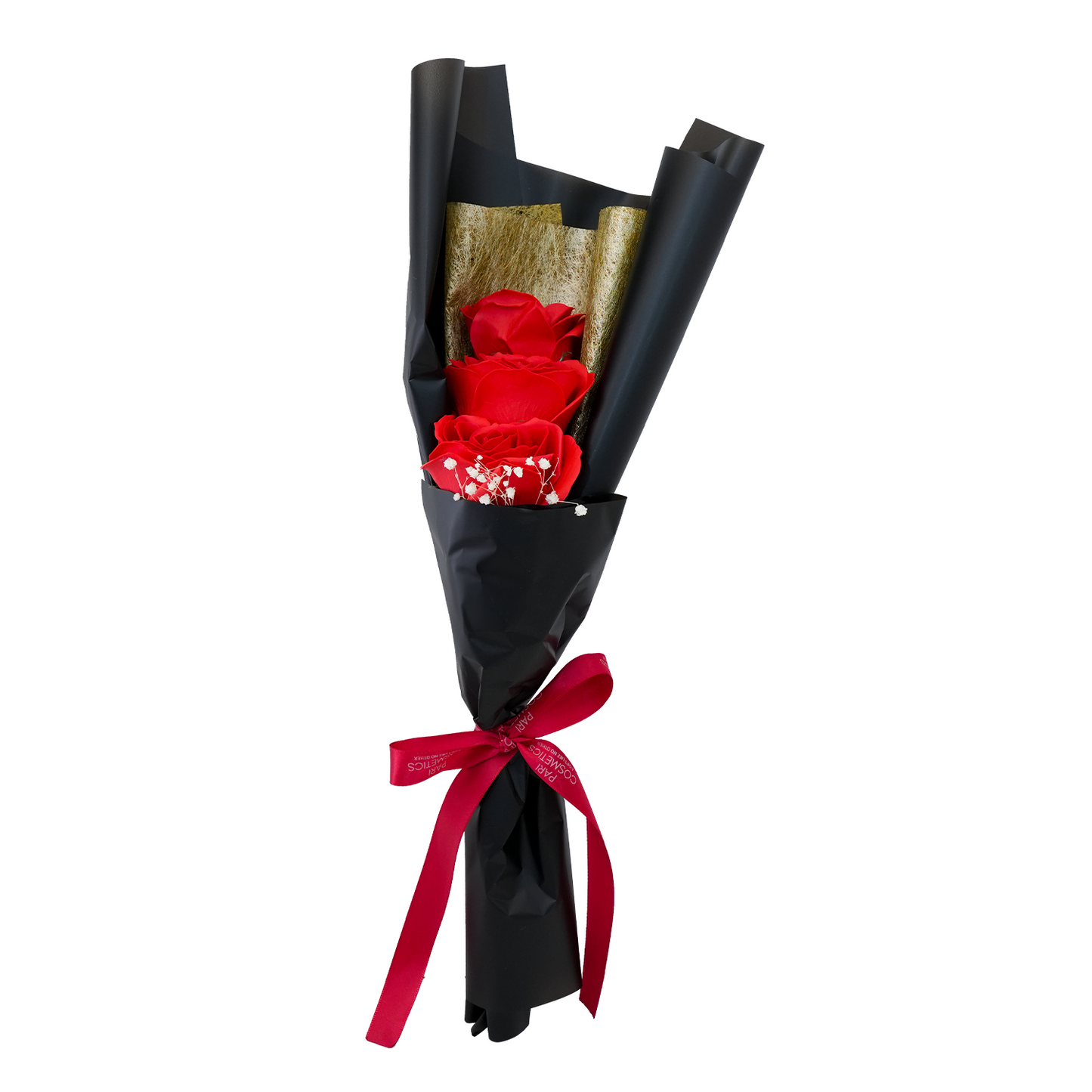 Crimson Trio Bouquet - 3 Roses