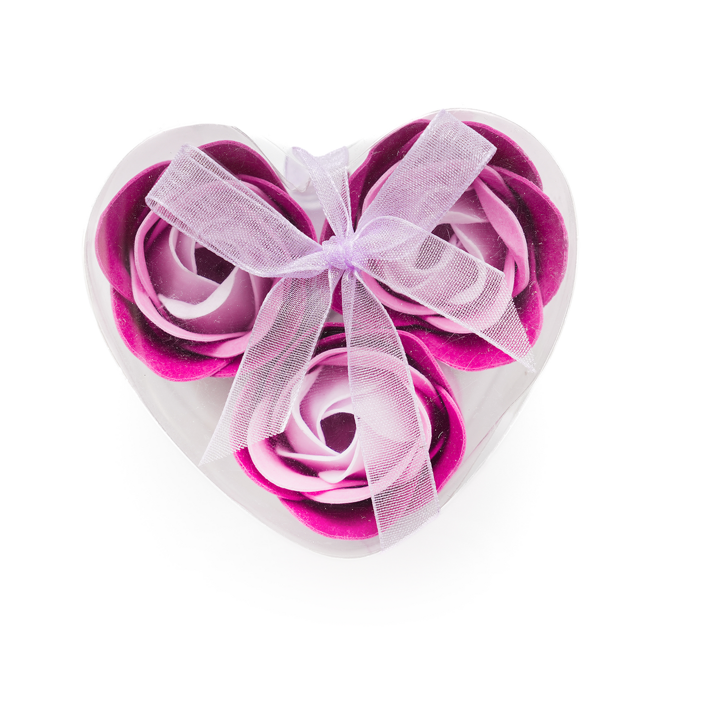 Mini Dark Pink Flower Soap Box