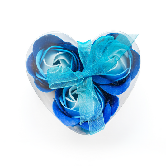 Mini Ocean Blue Flower Soap Box