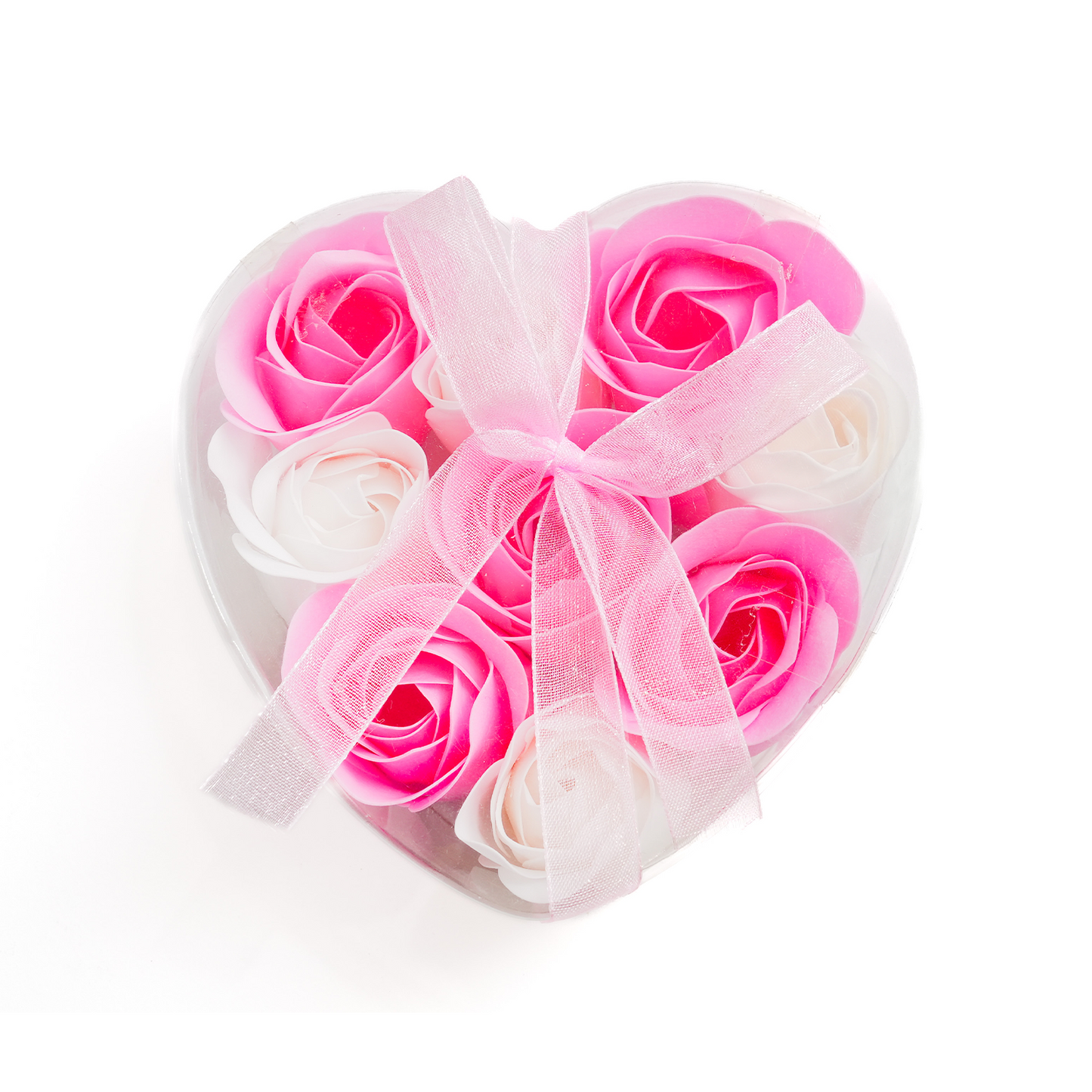 Pink & Ivory Flower Soap Box