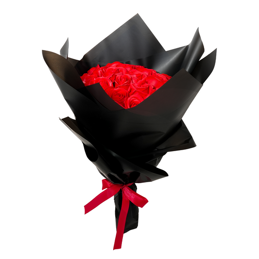 Crimson Love Affair Bouquet - 25 Roses