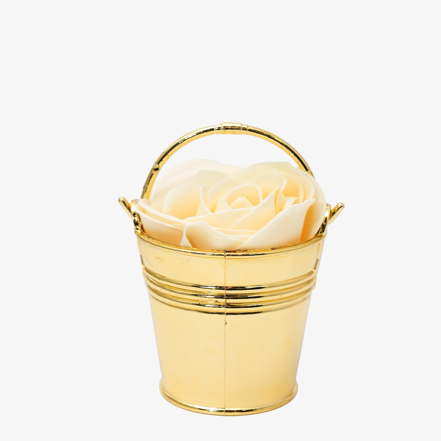 Elegant Ivory Rose Soap Cup