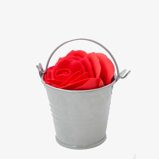 Classic Crimson Rose Soap Cup